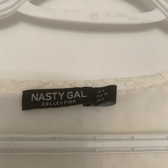 Lace Nasty Gal long sleeve Crop Top - Picture 3 of 6